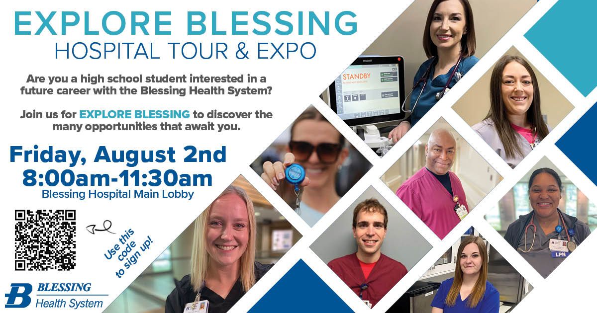 EXPLORE BLESSING High School Hospital Tour & Career Expo