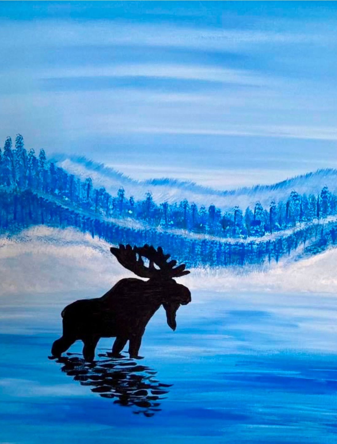 Winter Moose