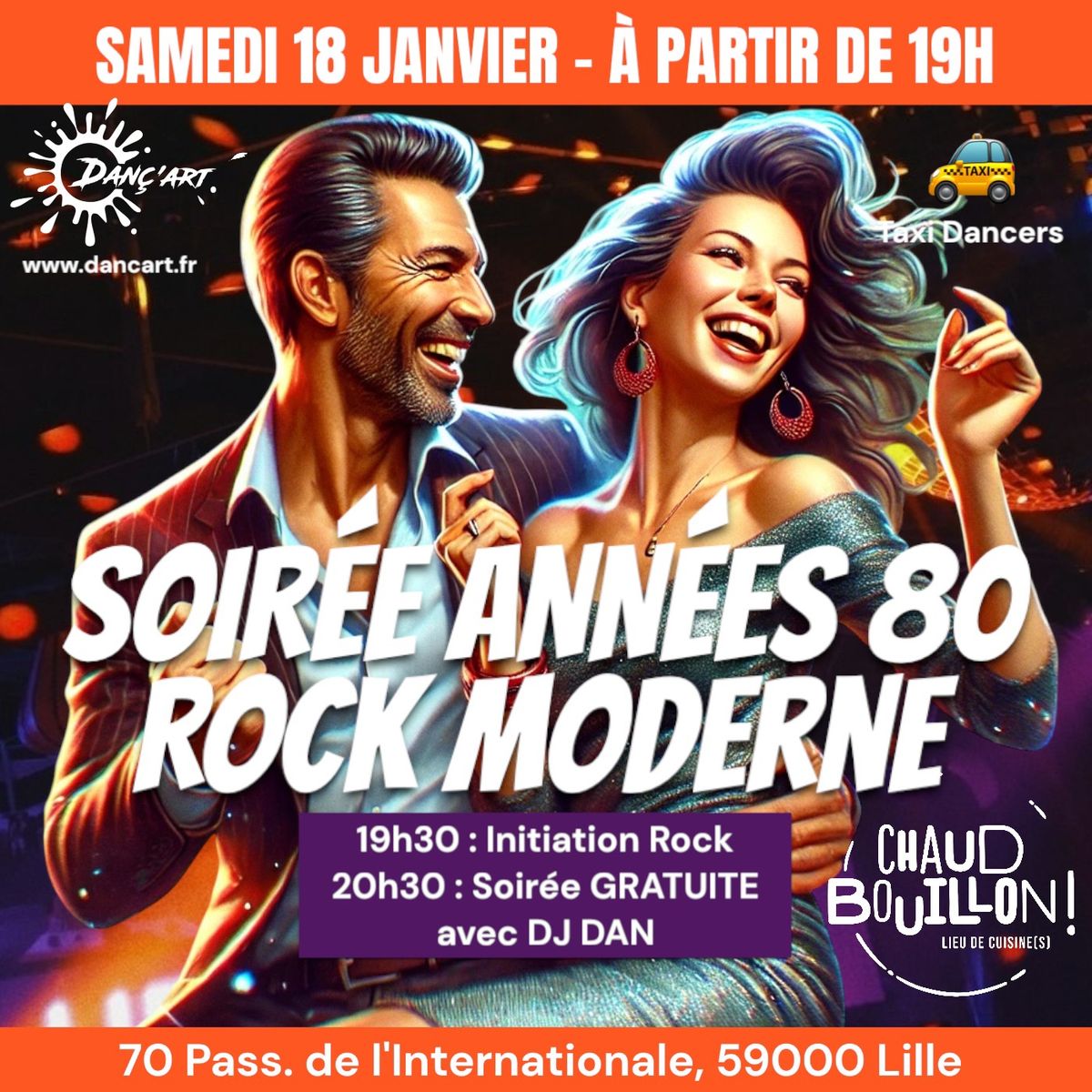 BAL ANN\u00c9ES 80 & ROCK MODERNE : soir\u00e9e GRATUITE