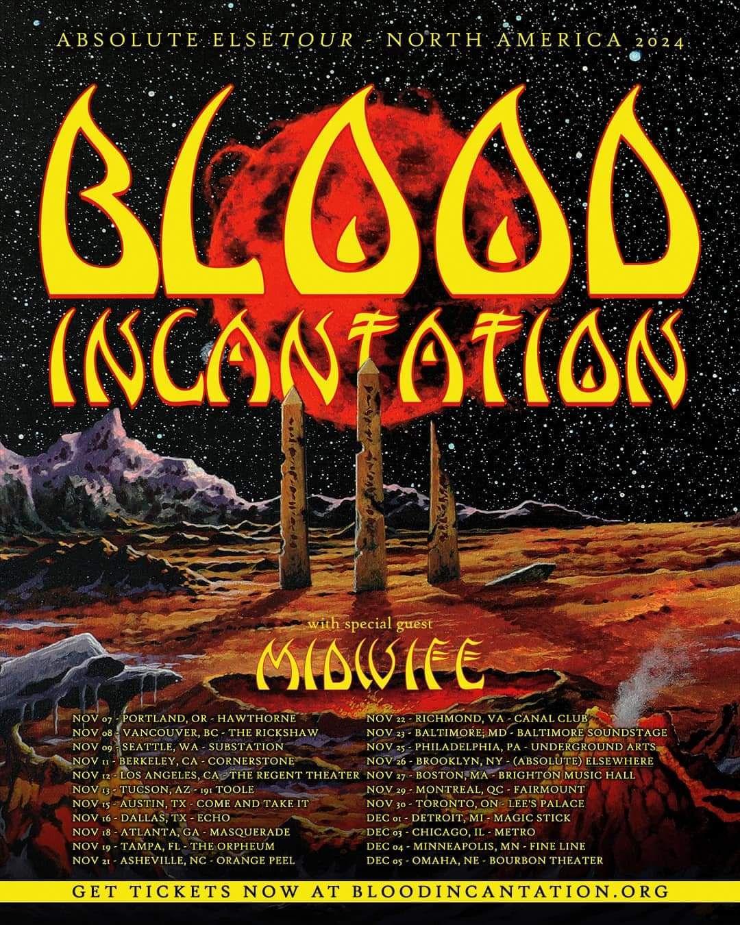 Blood Incantation at Orpheum Theatre - Tampa