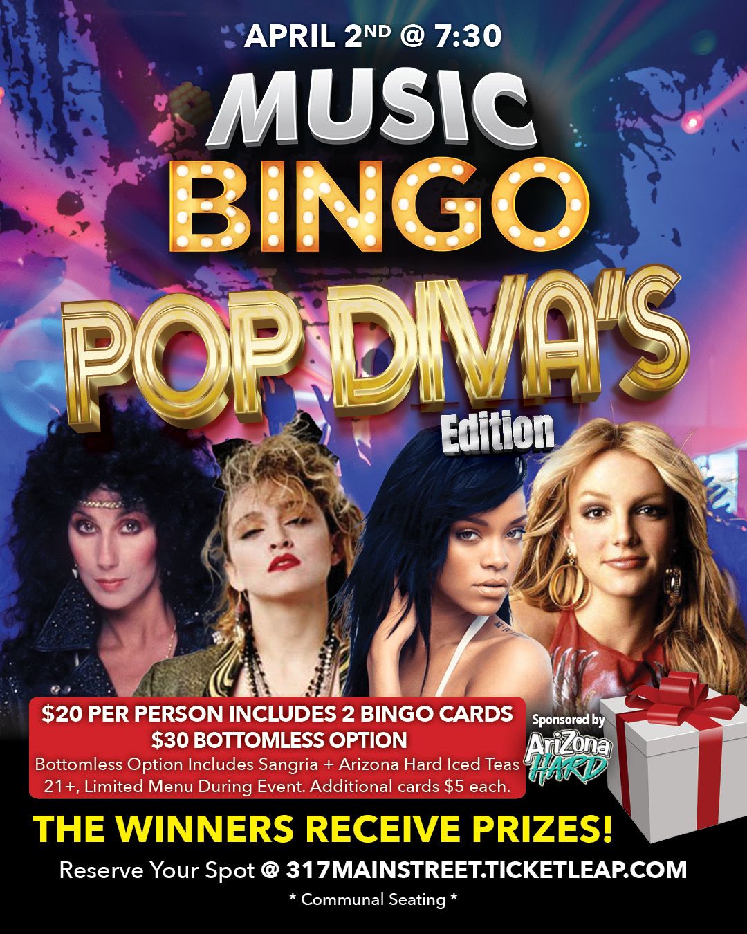 Pop Diva's Music Bingo at 317!