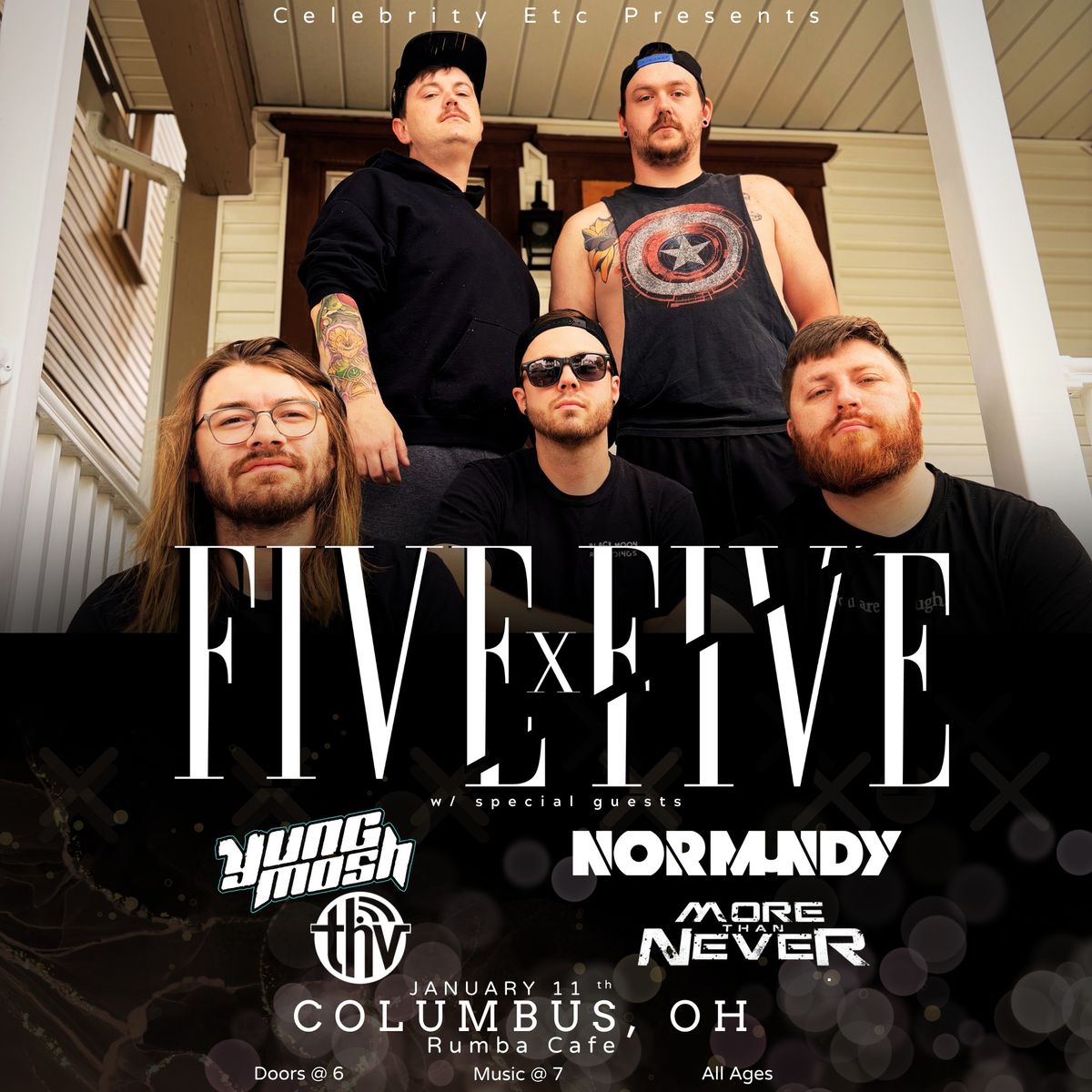 FiveByFive w\/ Yung Mosh, Normundy, THV and More Than Never at Rumba