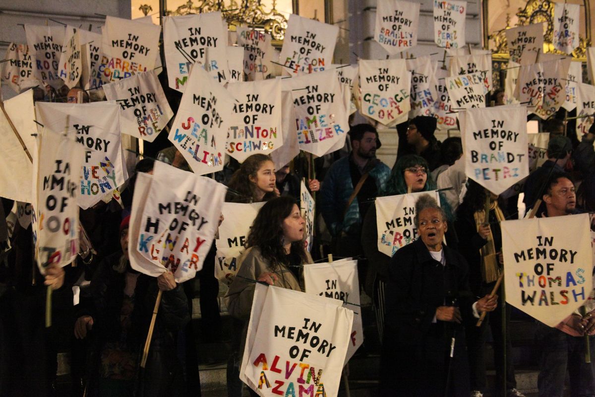 The Annual Vigil: Memorial for Homeless & Unstably Housed San Franciscans