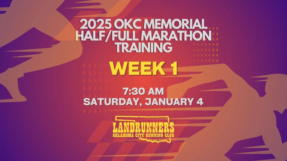 Week 1 OKC Memorial Half\/Full Marathon Training Run - 3 & 6 Miles