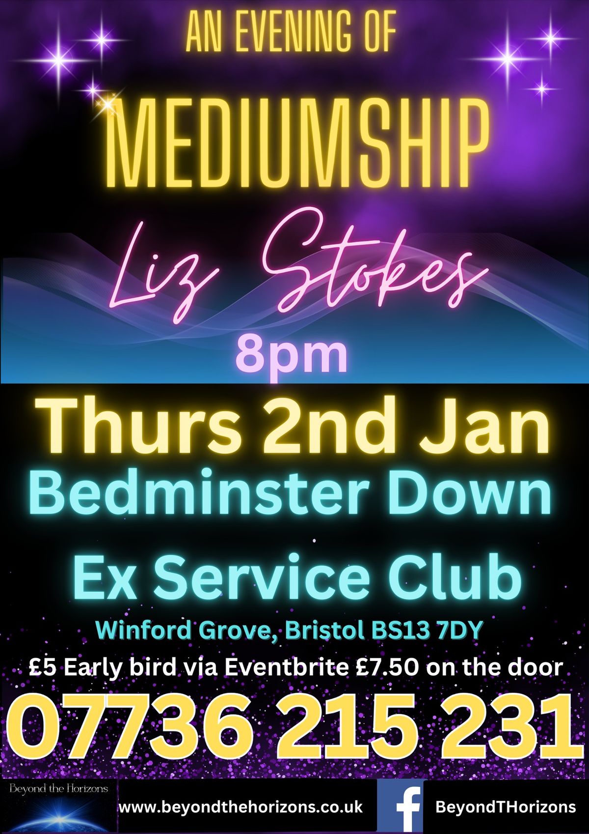 An EXTRA SPECIAL Evening of Mediumship with Liz Stokes