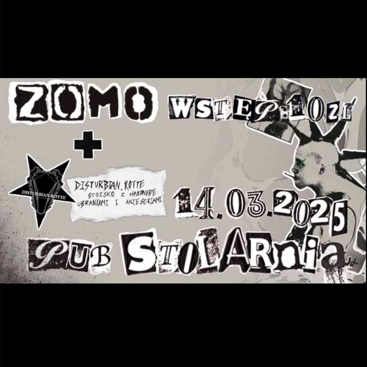 KONCERT | ZOMO live PUB Stolarnia 14.03.2025 19:00