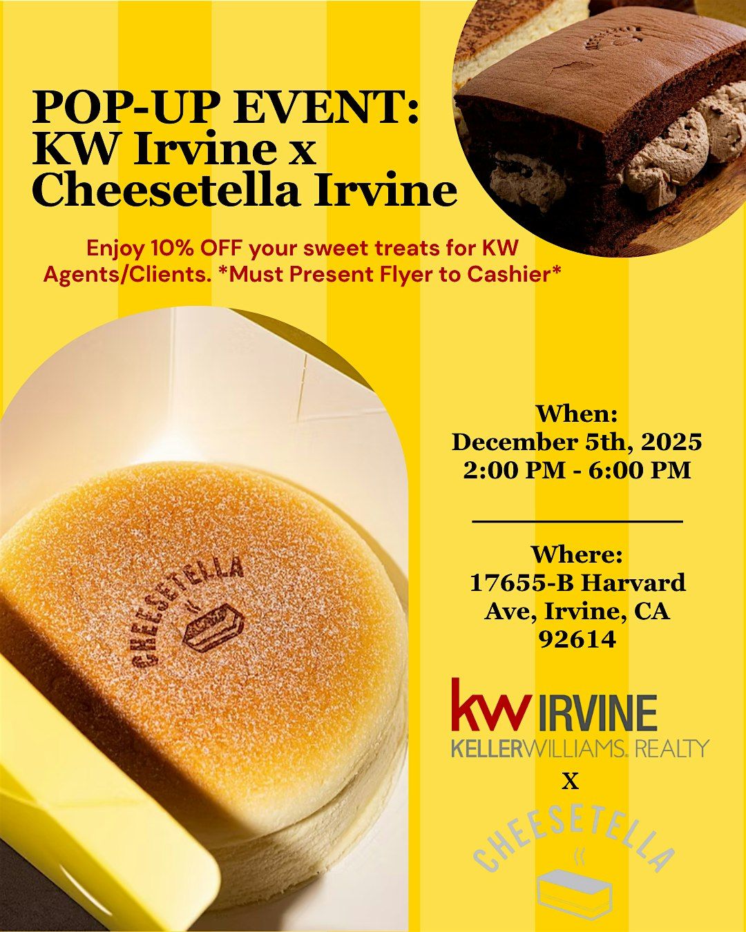 KW Irvine x Cheesetella Irvine Pop Up