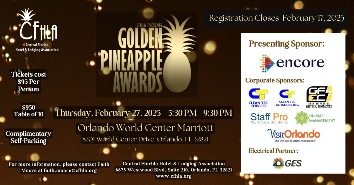 2025 Golden Pineapple Awards