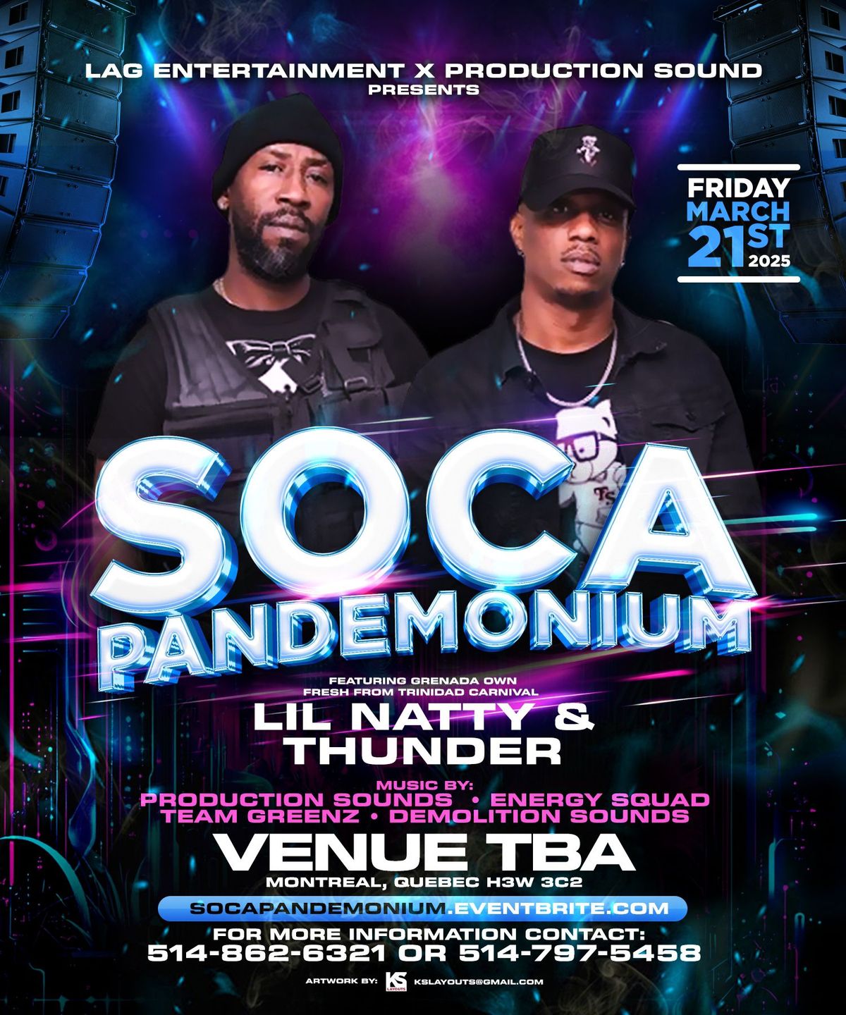 SOCA PANDEMONIUM featuring LIL NATTY & THUNDER Live In Montreal!