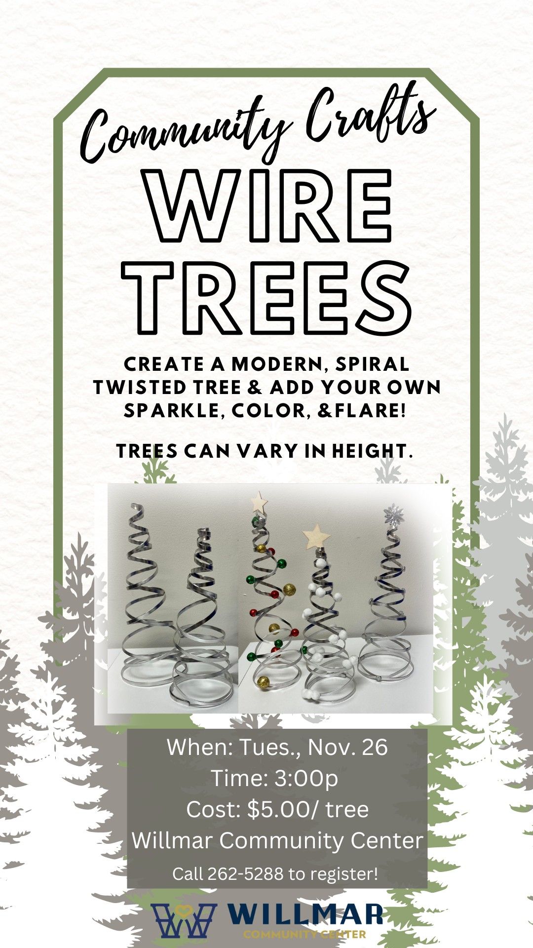 Community Crafts: Wire Tree