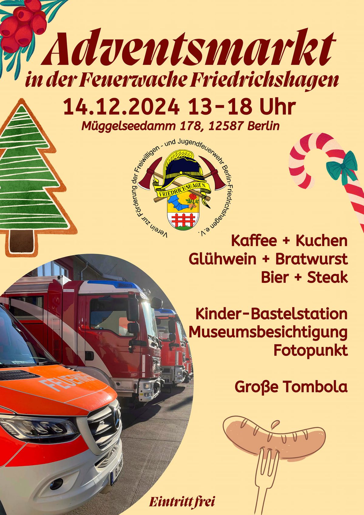 Adventsmarkt bei der Freiwilligen Feuerwehr Friedrichshagen