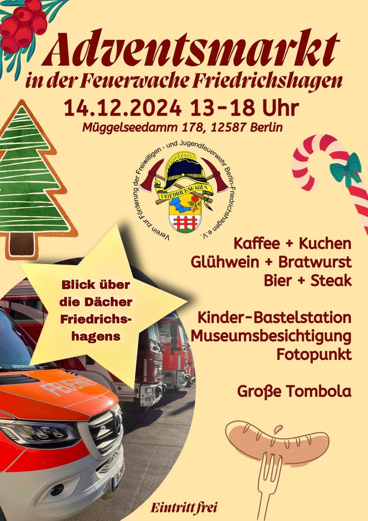 Adventsmarkt bei der Freiwilligen Feuerwehr Friedrichshagen