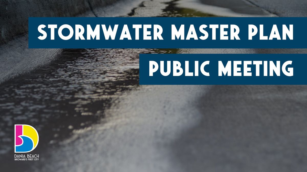 Stormwater Master Plan Public Meeting