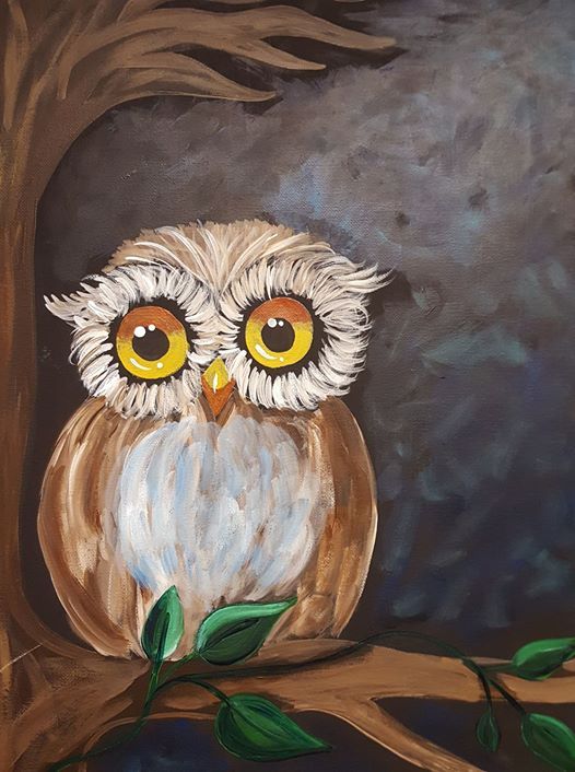 Owl Be Watching Canvas Class