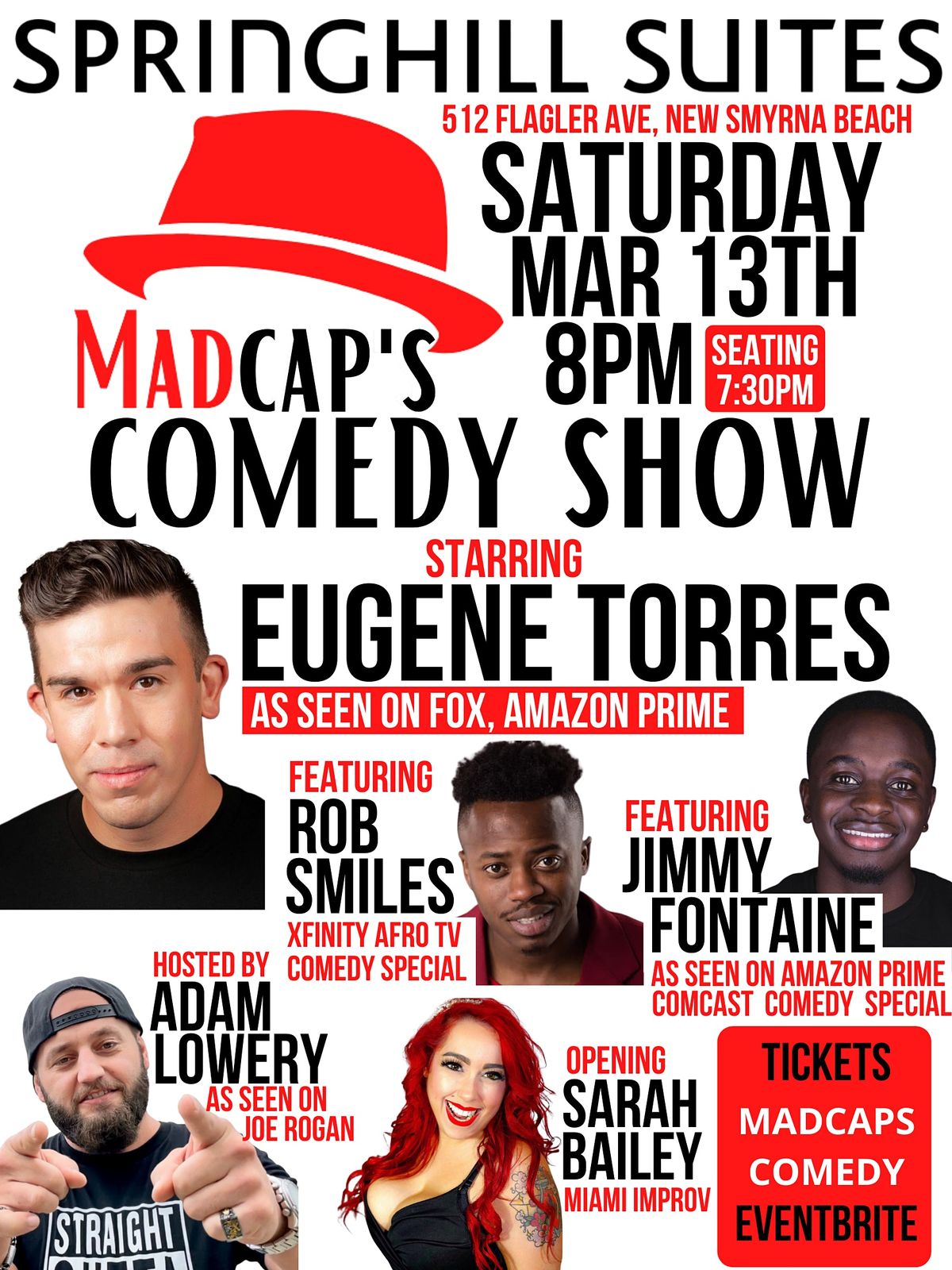 Madcaps Comedy Show Nsb Springhill Suites New Smyrna Beach 13 March 21