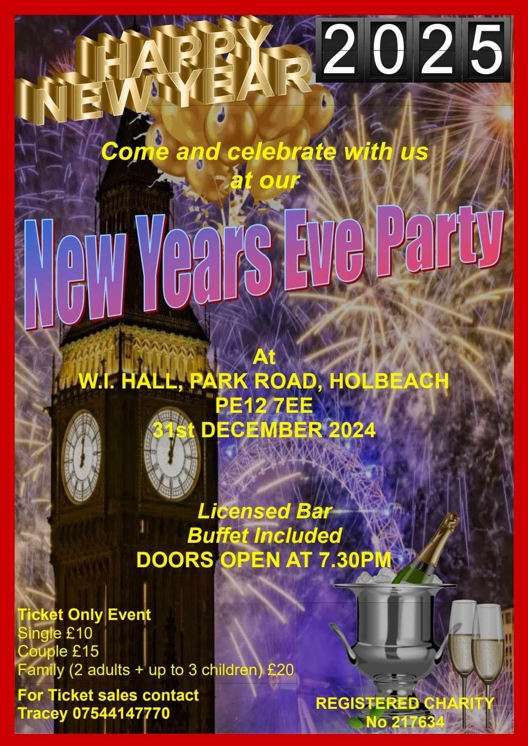 New Year's Eve Celebration at W.I.Hall Holbeach