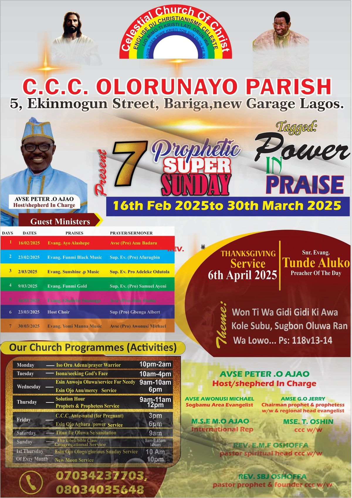 7 PROPHETIC SUNDAY