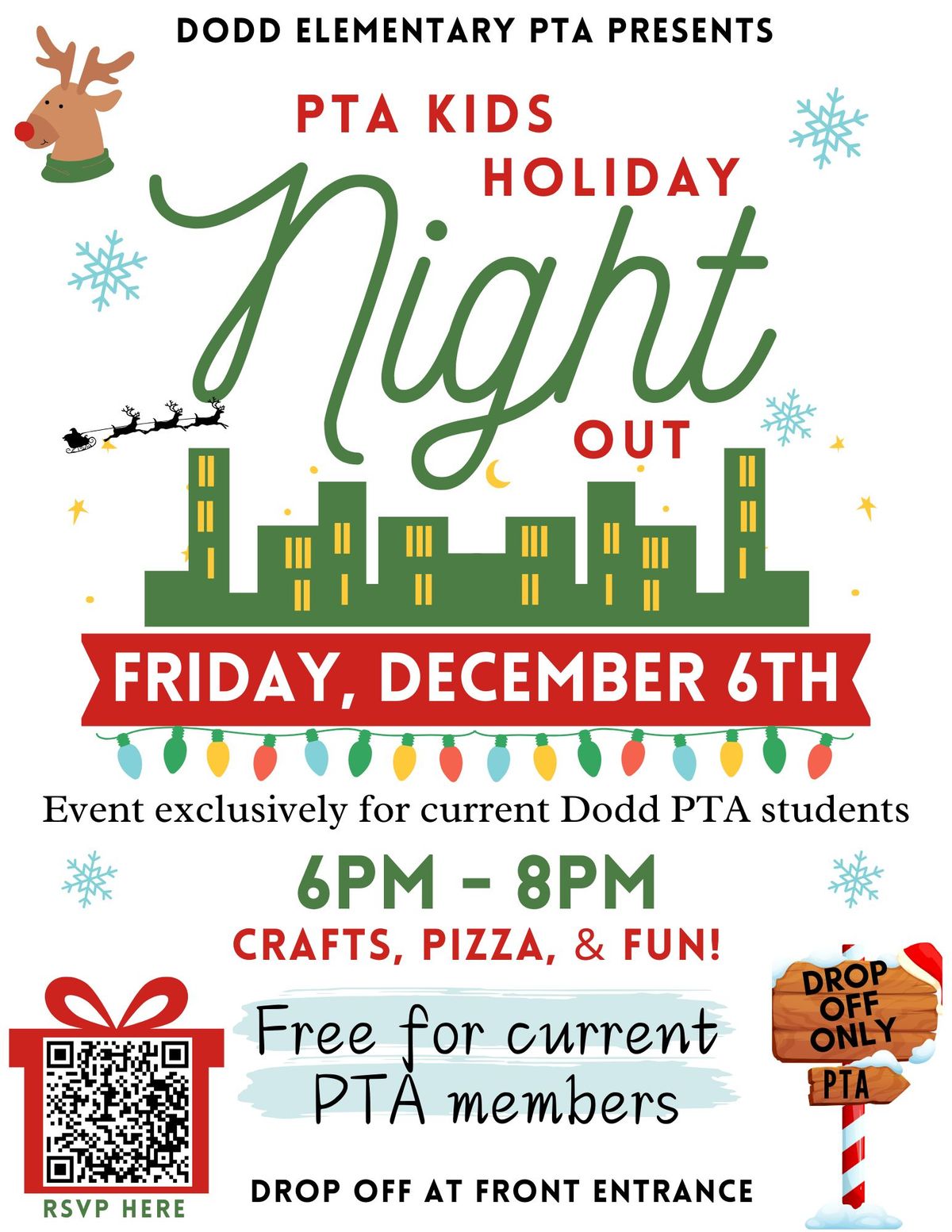 Dodd PTA Kids' Holiday Night Out Event