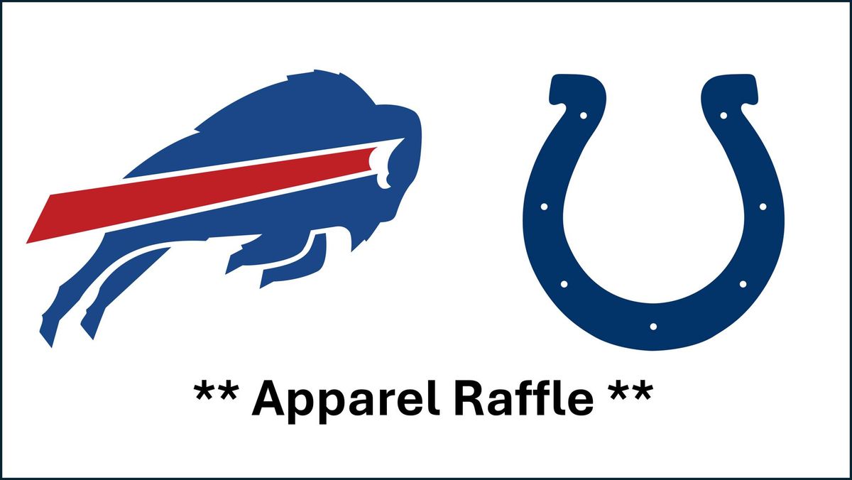 Week 10: Bills at Colts - Apparel Raffle