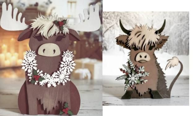 Workshop - Layered Wood Art ~ Nov 6, 2024 \u25cf Highland Cow OR Baby Moose