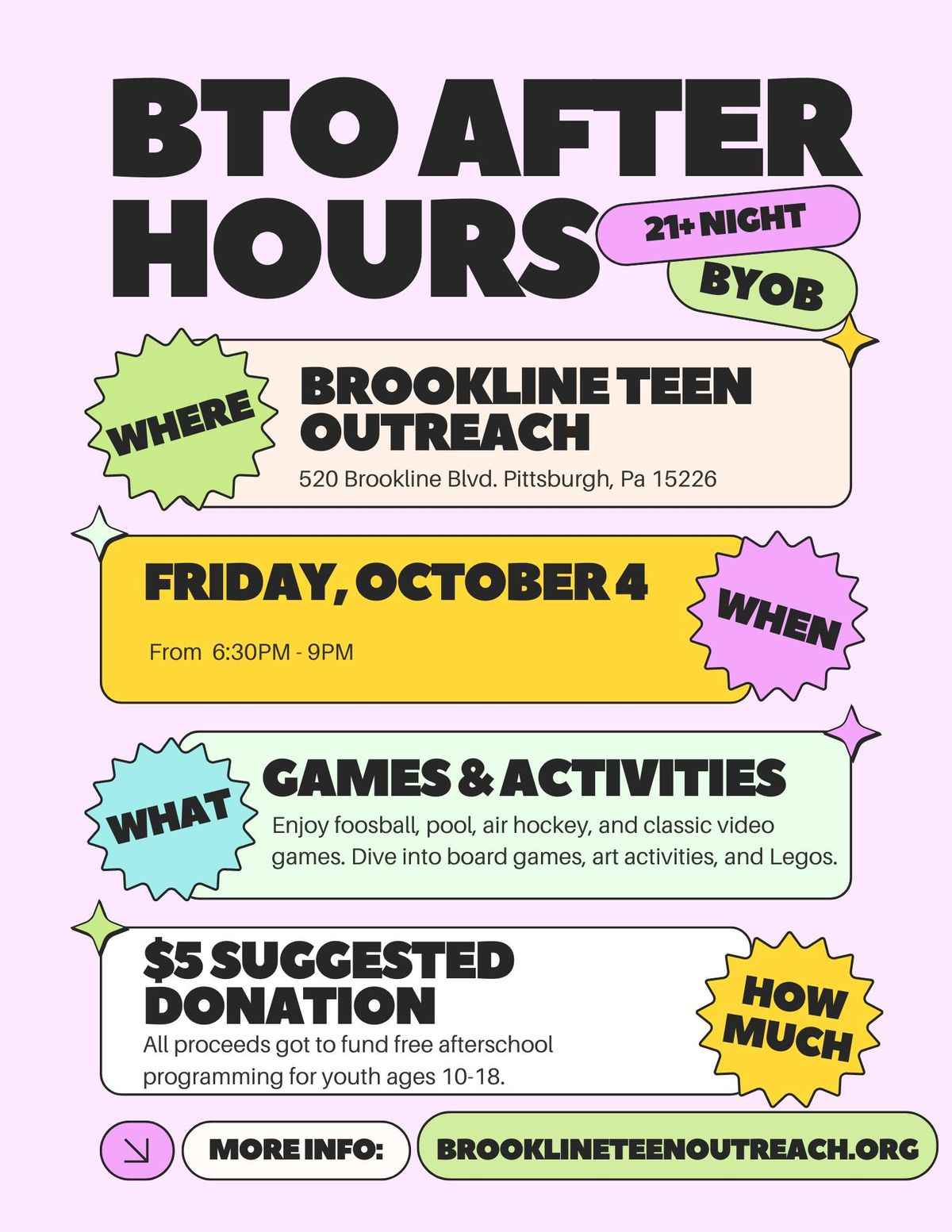 BTO After Hours - Play your favorite childhood games and support a great cause