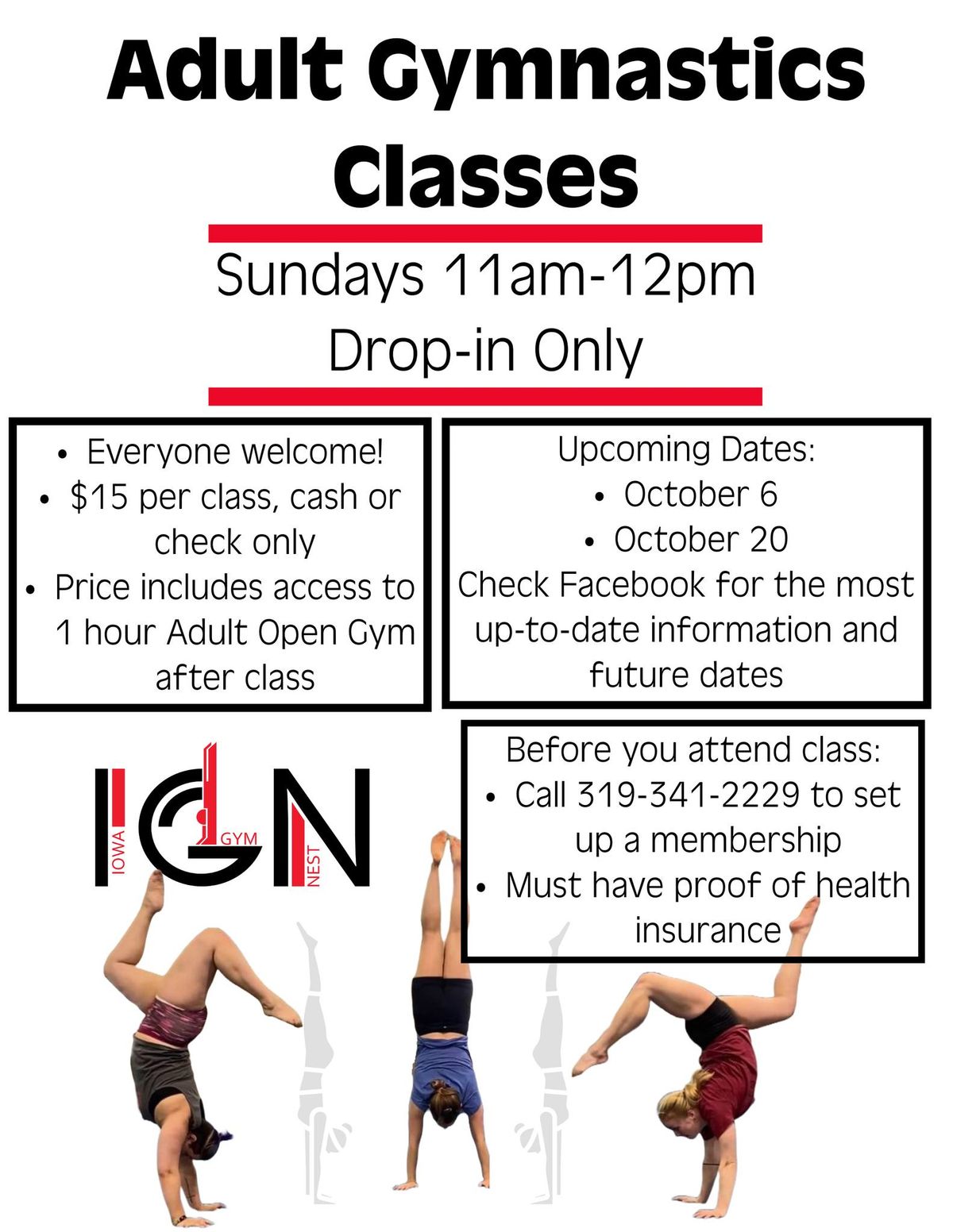 Adult Gymnastics Classes