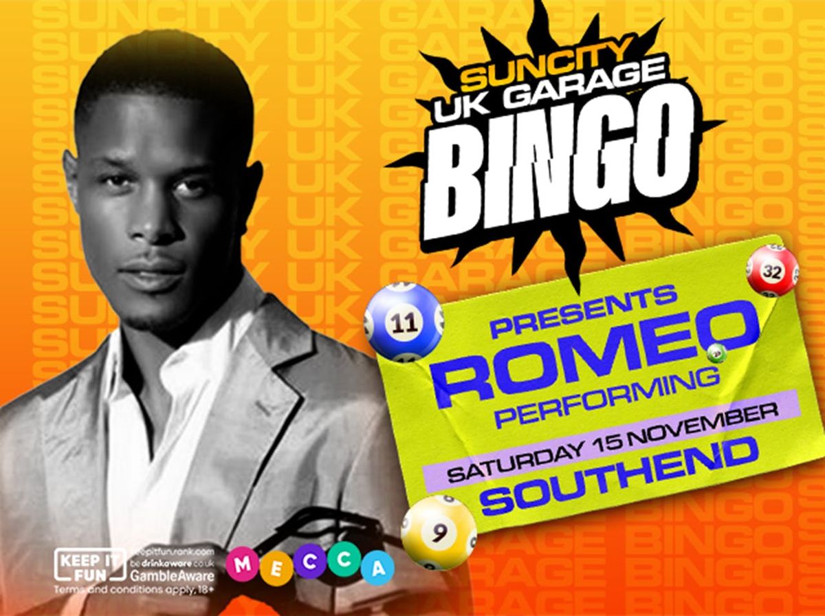 UK GARAGE BINGO in Southend | MC ROMEO SO SOLID 