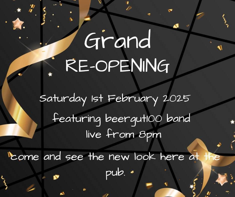 reopening after our refurbishment 