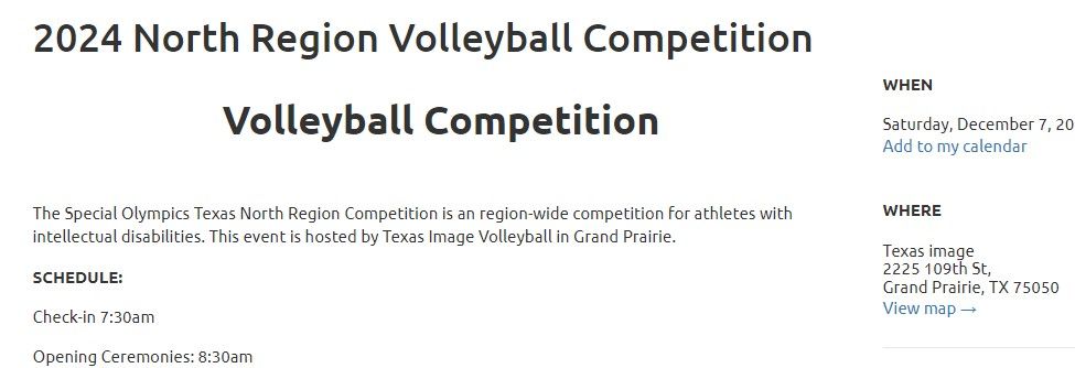 North Region volleyball Competition 