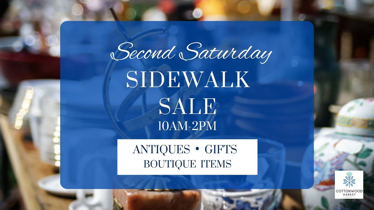 Second Saturday Sidewalk Sale - August 2024