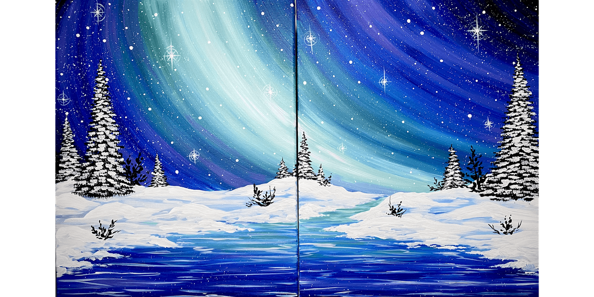 Couples Winter Starlight - Paint and Sip in Norfolk | Classpop!\u2122