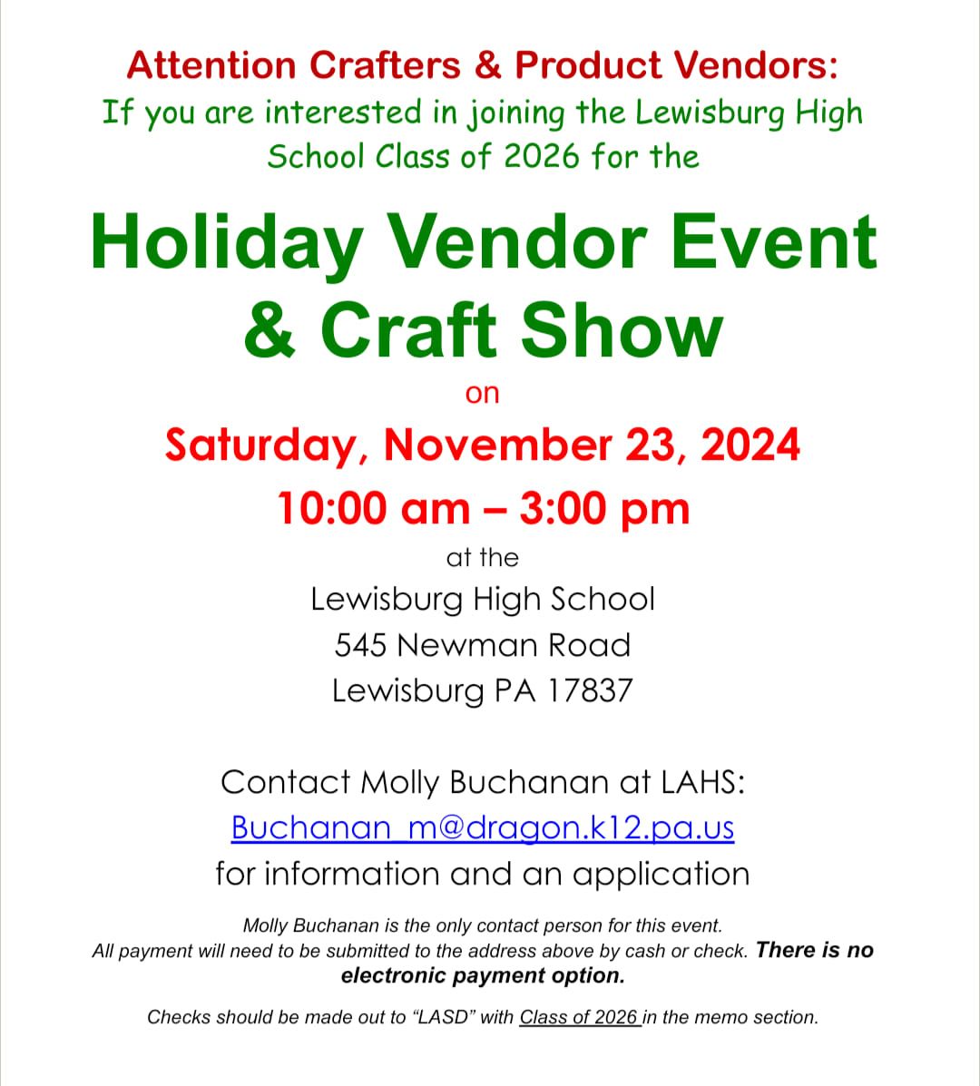 Holiday Vendor & Craft Show