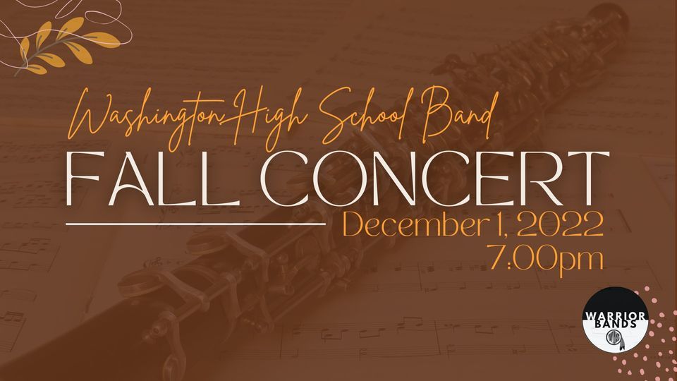 Washington High School Band Fall Concert