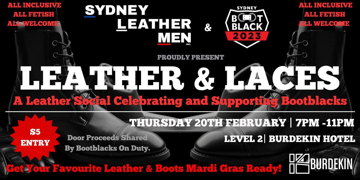 Leather & Laces \u2013 The Leather Social Celebrating Our Bootblack Community!