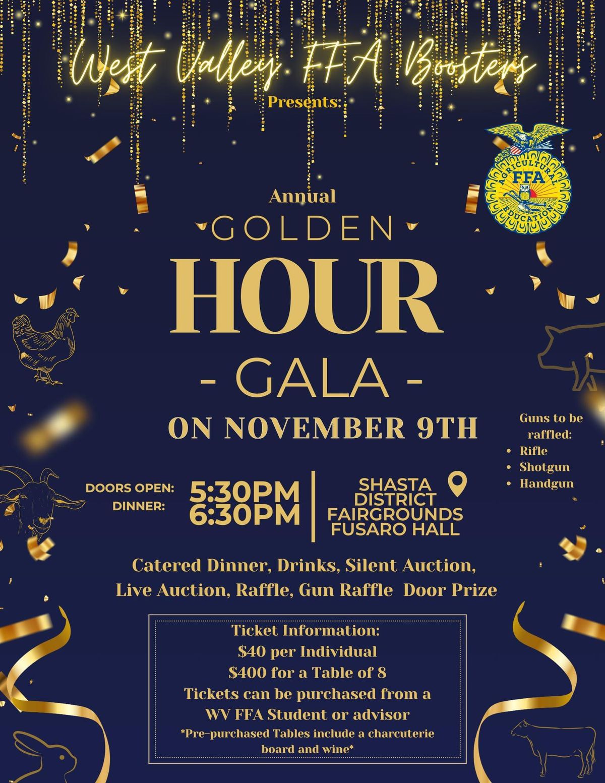 West Valley FFA Boosters - Golden Hour Gala