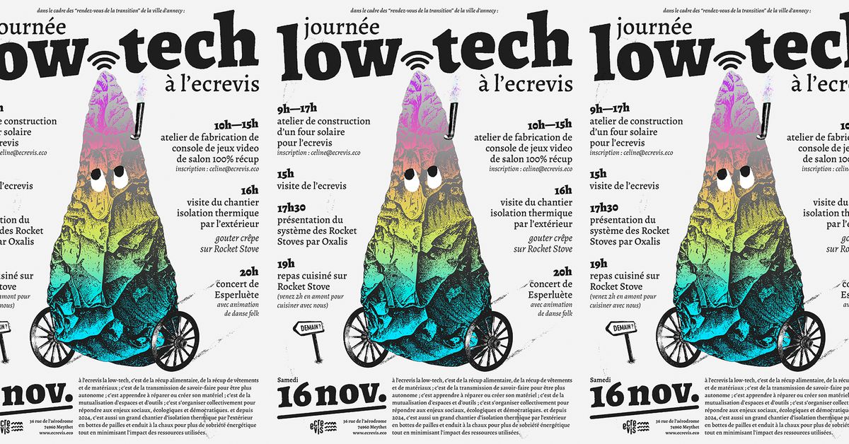 16\/11 Journ\u00e9e low-tech \u00e0 l'ecrevis