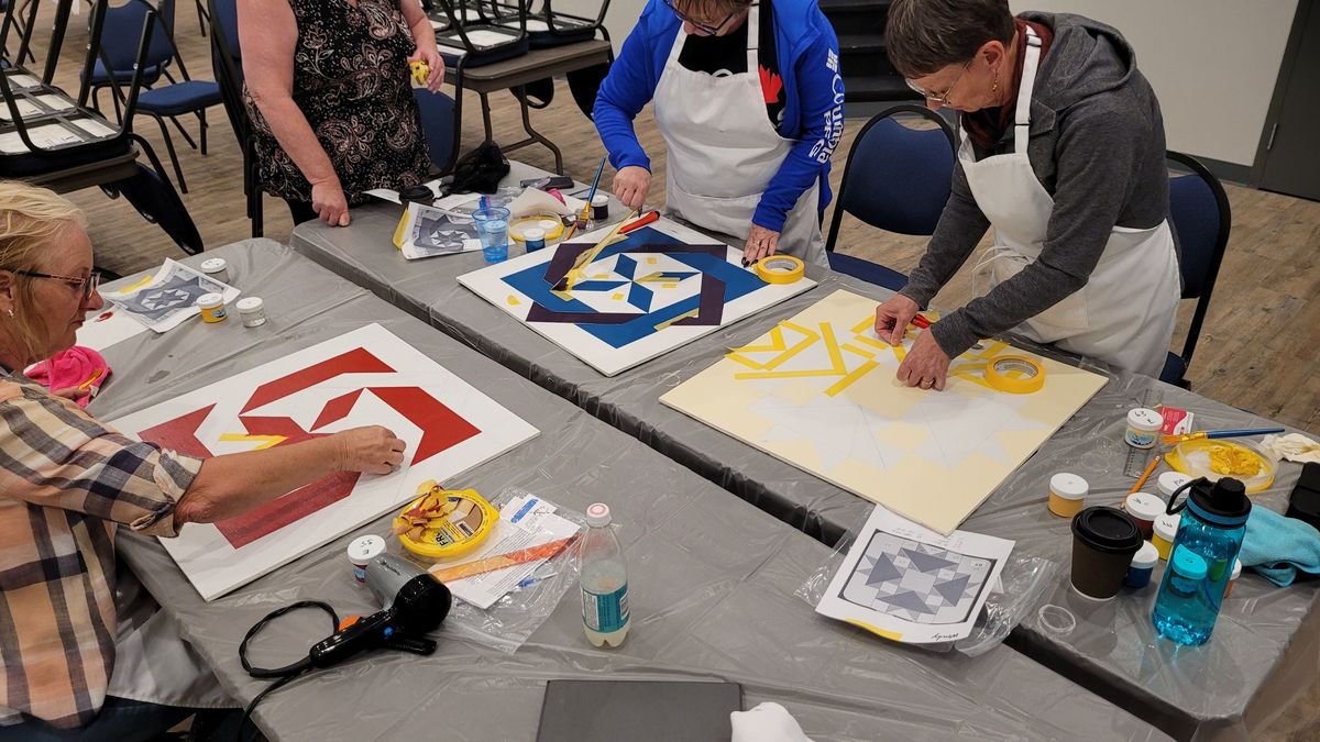 Barn Quilt Painting - Medicine Hat