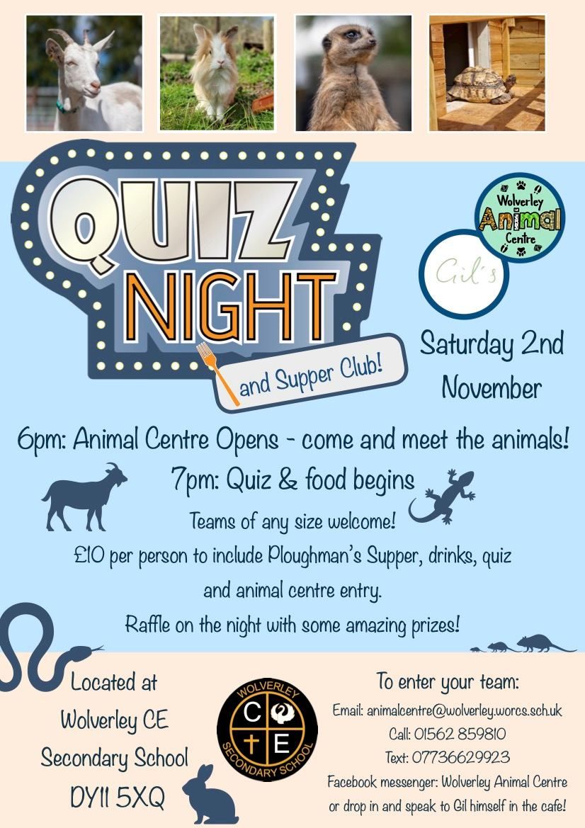 Quiz Night & Supper Club Fundraiser 