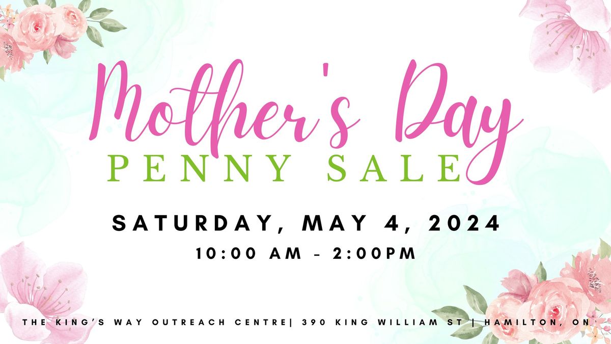Mother's Day Penny Sale