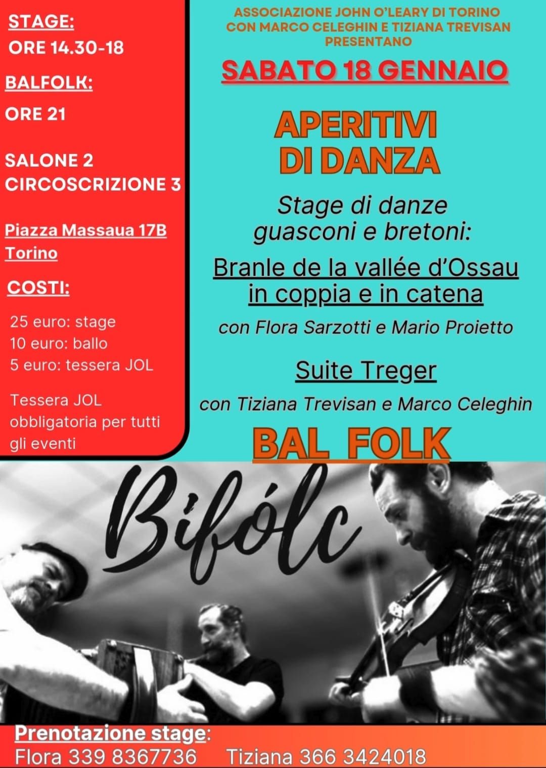 GUASCOGNA e BRETAGNA aperitivo di danza e BALFOLK con i BIFOLC