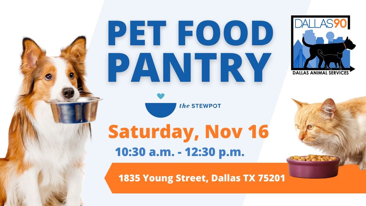 Pet Food Pantry at The Stew Pot