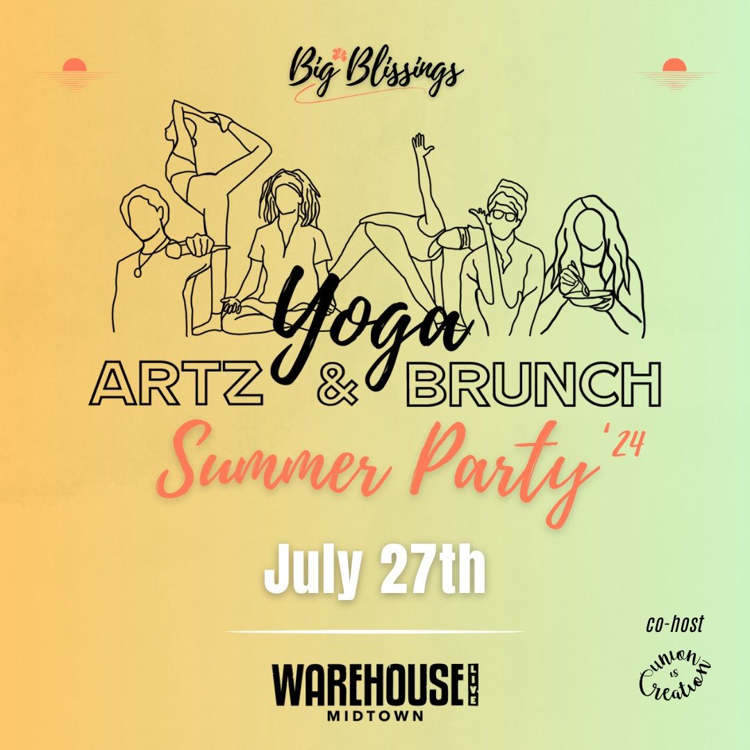 Yoga, Artz & Brunch: Summer Party \u201824 \ud83c\udf1e