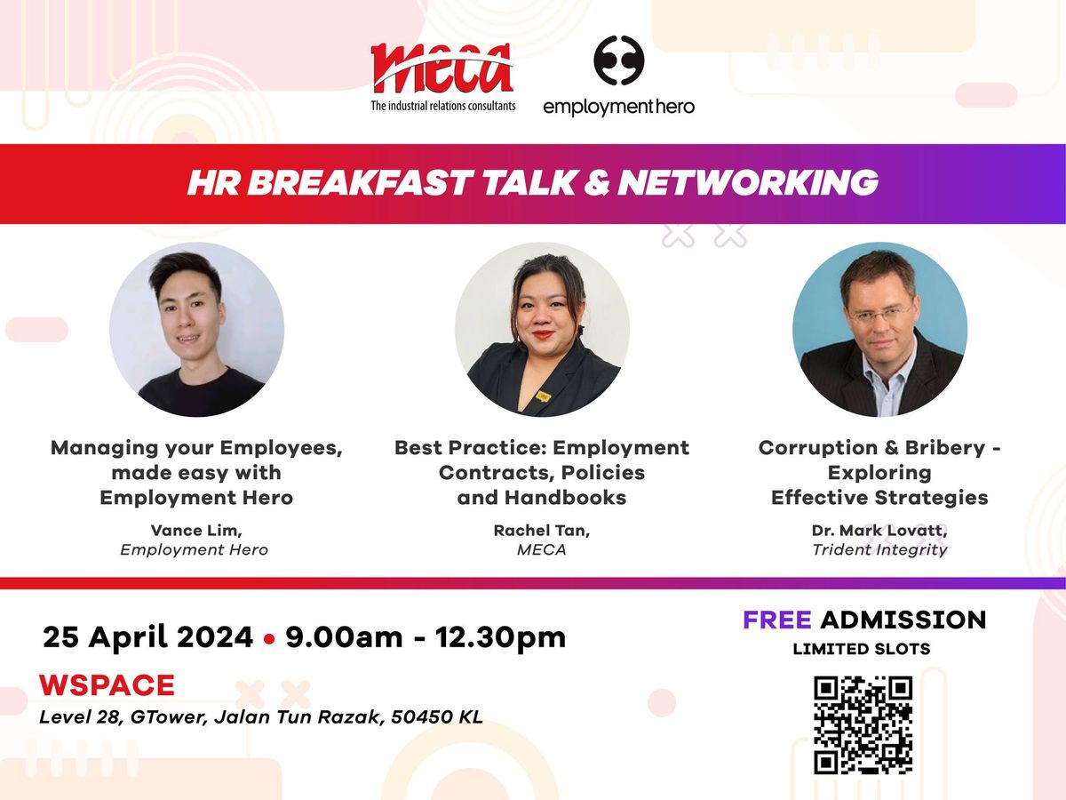 Special Breakfast Talk:  MECA x Employment Hero