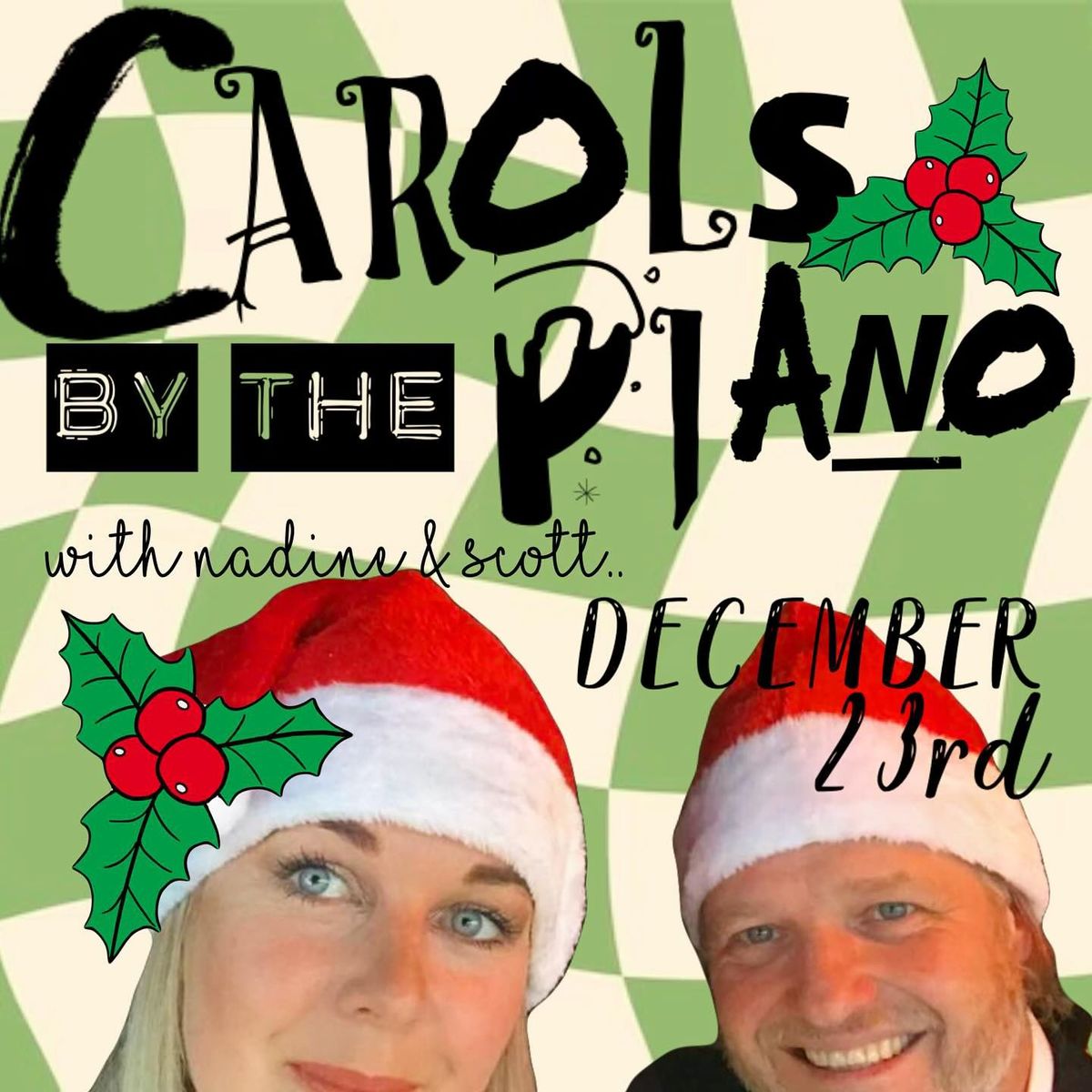 Christmas Sing-a-long around the Piano with BOW RIVER @  Pizza Jockeys - Monday 23rd December 7pm