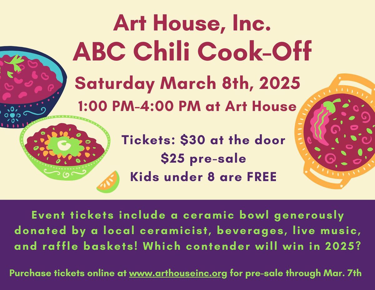 ABC Chili Cook Off at Art House, Inc.