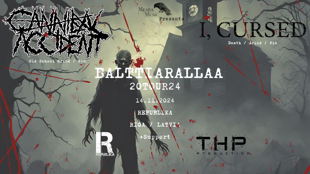 Balttiarallaa: Cannibal Accident & I, Cursed Live @ Republika, Riga, Latvia