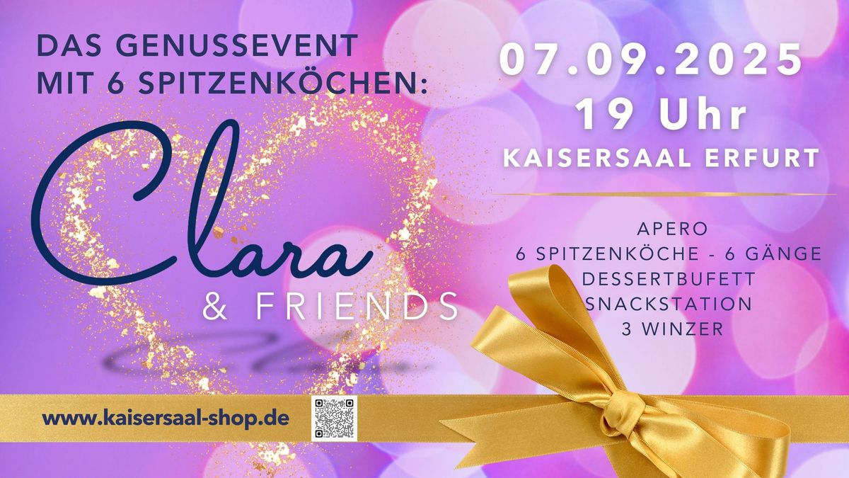 Clara & Friends: Das Genussevent mit 6 Spitzenk\u00f6chen