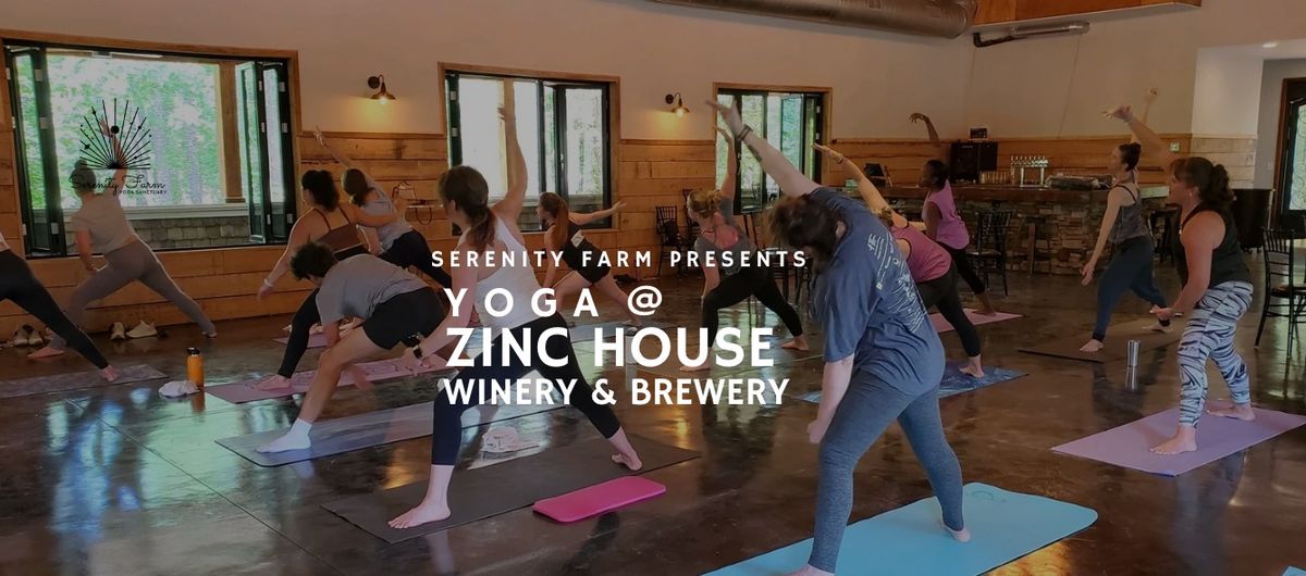 Yoga at Zinc House Winery