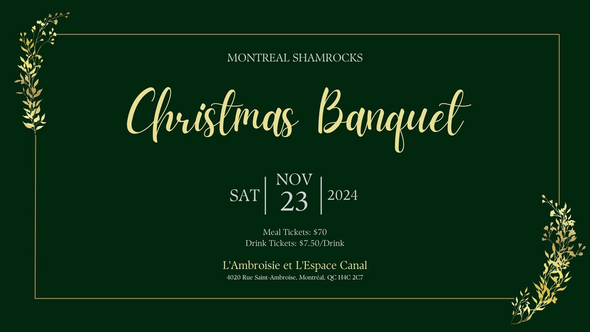 Montreal Shamrocks 2024 Christmas Banquet 