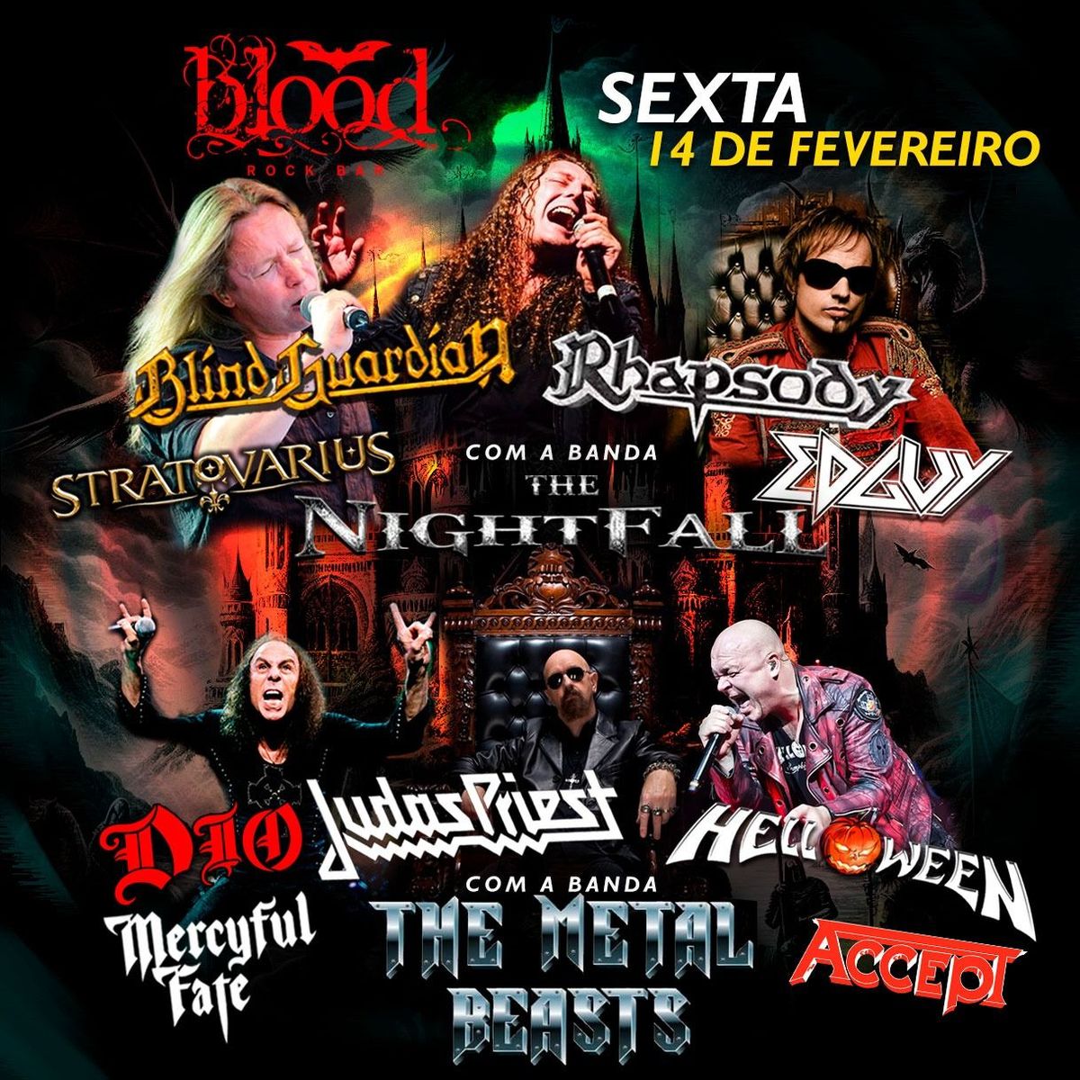 Blind, Judas, Stratovarius, Helloween, Edguy